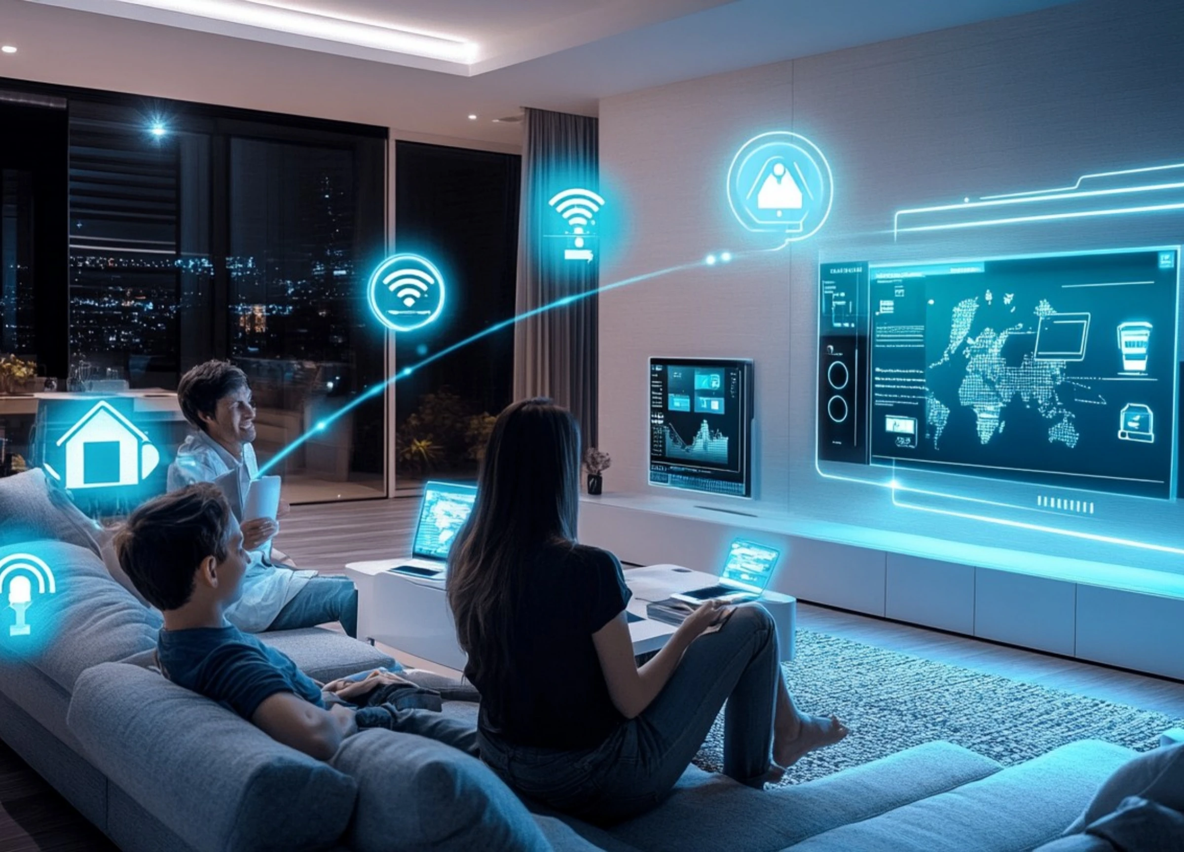 Smart Homes and IoT – Energy-saving smart technology for daily life.