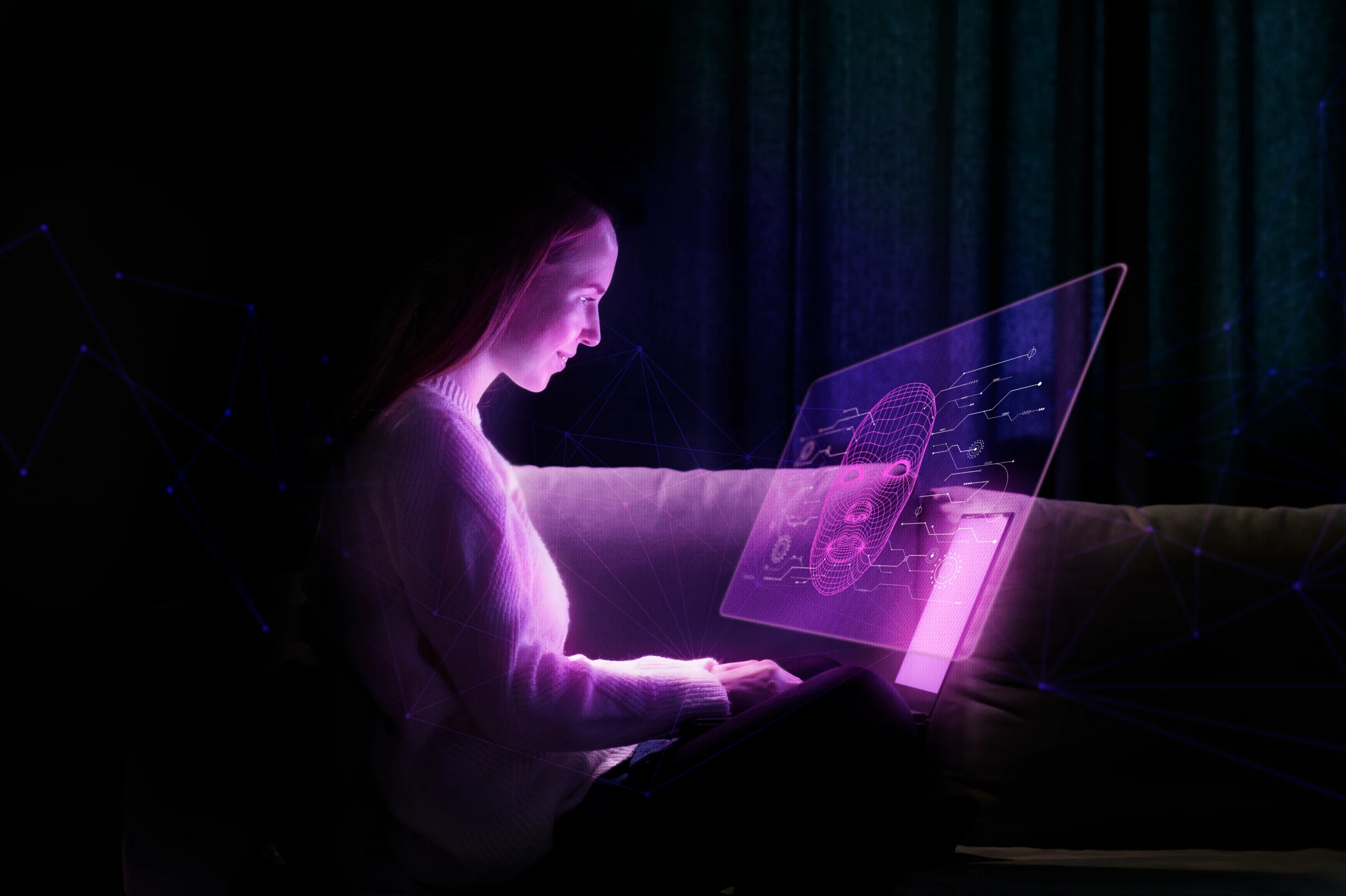 AI-generated visuals for content creation